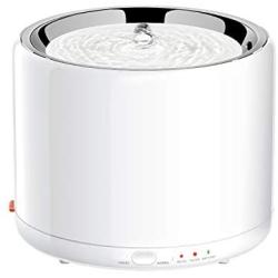 PETKIT Cat Dog Water Fountain Stainless Steel, Ultra-Quiet Pet Water Fountain for Cats Dogs, Automatic Cat Dog Water Dispenser with Burnout Prevention Pump, Smart LED Light, Dual Working Mode