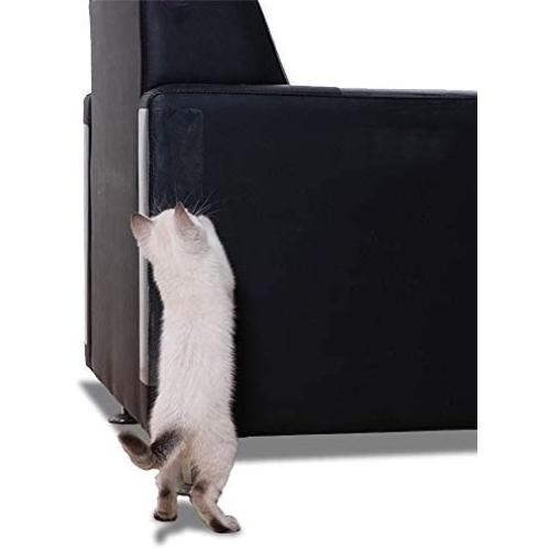 Senna Kang Cat anti-scratch tape (4-piece set), Cat Furniture protector, transparent training tape, protecting furniture, sofa, cushion, wall, mattress, car seat, door, XL (17.7 x 11.8 in), 20 screws