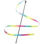 Fukua Rainbow Cute Scratching Playing Ribbon Cat Toy Training Interactive Stick Tease Cat Rod Pet Supplies(5 Pcs)