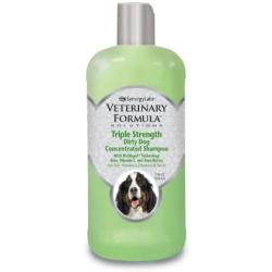 Veterinary Formula Solutions Triple Strength Dirty Dog Concentrated Shampoo – DirtRepel Technology Cleans Extra Dirty and Smelly Dogs – With Wheat Protein, Shea Butter, Aloe, Vitamin E (17oz)