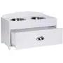 PAWLAND Dog Bowls Elevated Stainless Steel Dog Bowls and Food Storage Box Pet Feeder Bowls for Dogs Pets, White PAWLAND Dog Bowls Elevated Stainless Steel Dog Bowls and Food Storage Box Pet Feeder Bowls for Dogs Pets, White