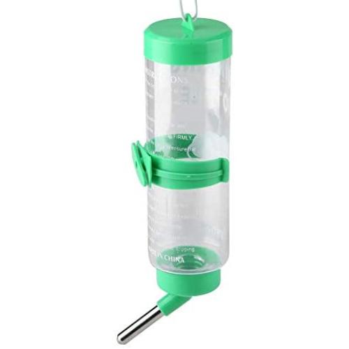 Pet Drinking Bottle, 250 ml Auto Hanging No Drip Hamster Drinking Bottle Small Animal Water Bottle Water Dispenser for Small Pet Dog Cat Rabbit Squirrels, BPA Free