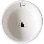 Leo Cat Bowls, Elevated Cat Bowls, Raised Cat Food Water Bowl, Anti Vomiting, No Spill Pet Water Bowl for Cats or Dogs, 11.82oz, Cat Bowls Ceramic, Raised Pet Bowl, Easy to Clean, Dishwasher Safe