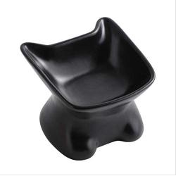 Ragdollcat Tilted Cat Food Bowl, Ceramic Cat Bowls Stress Free, Backflow Prevention, Dishwasher and Microwave Safe