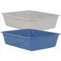 Petmate Open Cat Litter Box, Blue Mesa/Mouse Grey, 4 Sizes