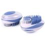 LuxPal 2 in 1 Cat and Dog Bath Brush Scrubber Shampoo Dispenser for Pet Grooming Deshedding Soft Silicone Bristles Perfect for Washing, Shampooing, Massaging Long,Short Hair, Remove Loose Fur