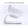 Double Cat Bowl with Stand, Transparent Pet Raised Plastic Bowls for Cat Small Dog