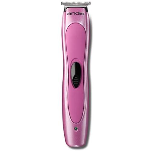 Andis Artistic Cordless Grooming Trimmer with T-Blade - Professional Animal/Dog Grooming, Pink (25185)