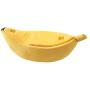 Sikye Novelty Pet House,Small Pet Bed Banana Shape Warm Soft Cloth Breathable Bed Mini Cat Nest (S, Yellow)