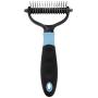 516 2-Sided Pet Rake Brush&Pet Hair Removal Tool &Pet Comb&Pet Dematting Tools&Pet Combs for Lager Dogs&Dog Brush for Grooming 16 Double-Sided Hooks of 6.8 inches dust Removal Tool (Blue)