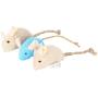 AKDSteel 3Pcs Fun Pet Play Toys for Cats Simulate Plush Mouse with Catnip Interactive Trainning Pet Toys for Cats