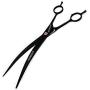 9'' Professional Pet Dog Grooming Scissors Suit Cutting&Down-Curved Shears Kit (9 Inch, Black Curved Downward)