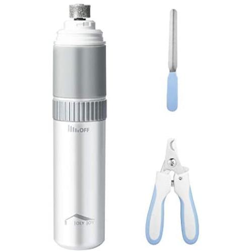 Wellwerks Pet Nail Grinder Stepless Speed Dog Nail Clipper Electric Paw Trimmer Upgraded Quiet USB Rechargeable Powerful Painless Paws Grooming Trimming Shaping Smoothing Perfect for Dogs Cats