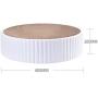Vinyl Etchings Cat Scratcher Pad Bed for Indoor Cats Scratching Post 2-in-1 Cat Round Scratch Cardboard Bed for Large Cats and Kitten
