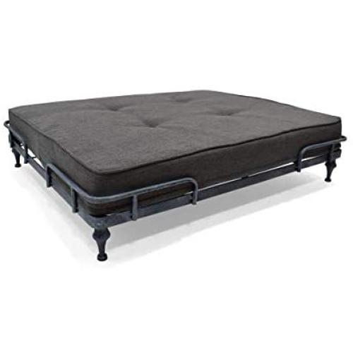 Christopher Knight Home Elvis Industrial Pet Bed, Dark Brushed Gray