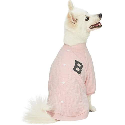 Blueberry Pet 2 Colors Soft & Comfy Baseball Fans Favorite Floral Jacquard Pullover Dog Sweatshirts