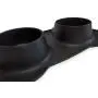 Petek Double Dog Cat Feeder Bowls Stainless Steel Food and Water Bowls with No Spill Non-Skid Silicone Mat, Double Pet Bowls (27oz Each) Set for Dogs Cats, Black Petek Double Dog Cat Feeder Bowls Stainless Steel Food and Water Bowls with No Spill Non-Skid Silicone Mat, Double Pet Bowls (27oz Each) Set for Dogs Cats, Black