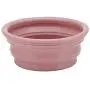 HEVEA Bowl on The go for Dogs, Foldable, Collapsible Water Bowl for Dogs. Made from Non-Toxic, Plastic-Free, BPA-Free and PVC-Free Natural Rubber. Old Rose Holds 10oz.