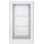 Endura Flap Wall Pet Door Energy Efficient Single Flap Dog Door Small Medium Large XL Safe Doggie and Cat Door in Black, Tan, White Aluminum Frame for Exterior Wall Doggy Door. Well Built w/Cover