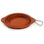 Ruff Products BarkBowl (Burnt Orange, 800ml) - Collapsible Dog Bowl