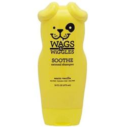 Wags & Wiggles Soothe Oatmeal Dog Shampoo in Warm Vanilla | Oatmeal Dog Shampoo for Itchy Skin | Dog Supplies, 16 Ounces