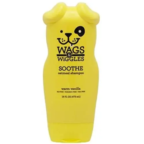 Wags & Wiggles Soothe Oatmeal Dog Shampoo in Warm Vanilla | Oatmeal Dog Shampoo for Itchy Skin | Dog Supplies, 16 Ounces Wags & Wiggles Soothe Oatmeal Dog Shampoo in Warm Vanilla | Oatmeal Dog Shampoo for Itchy Skin | Dog Supplies, 16 Ounces