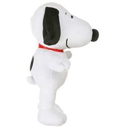 Peanuts Snoopy Figure Classic Plush Squeaker Dog Toy, 9 Inch Medium | White Plush Dog Toy for All Dogs, Officially Licensed Peanuts Product | Small Plush Fabric Squeaky Dog Toy