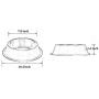 LEHOSEK Set of 2 Stainless Steel Dog Bowl with Rubber Base, Pets Feeding Bowl and Water Bowl for Dogs and Cats