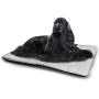 DayDayFun Letter R Pet Mat Customization Gothic Medieval Inspired Alphabet Font Capital R Calligraphic Design Illustration Easy-to-Clean Pet Mat Black White