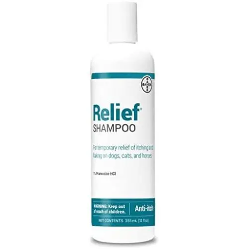 Bayer Relief Shampoo, Temporary Relief of itching and flaking, moisturizer for Dry Skin and Coat Bayer Relief Shampoo, Temporary Relief of itching and flaking, moisturizer for Dry Skin and Coat