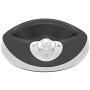Torus Pet Water Bowl - 1-Liter - Fresh Filtered Water - Healthy & Hygienic Pet Bowl - For Small, Medium, Large Dogs, Cats & Other Pets - Charcoal