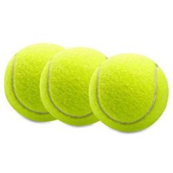 N-A Tennis Balls 3 Pcs Training Sport Play Cricket Dog Toy for Lessons, Practice, Throwing Machines & Playing with Pets