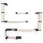 CatastrophiCreations Roman - Multiple-Level Cat Hammock & Climbing Activity Center Wall-Mounted Cat Tree Shelves