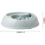 Tylu Non Slip Puzzle Bowl Fun Feeder Low Feeder Bowl Anti-Gulping Slow Feeders Pet Bowls for Dogs and Cats