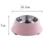 CWWAN Pet Bowl Stainless Steel Dog Bowl cat Bowl Personality Creative Single Bowl pet Bowl (Pink) CWWAN Pet Bowl Stainless Steel Dog Bowl cat Bowl Personality Creative Single Bowl pet Bowl (Pink)