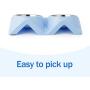 Dressyougo Double Slanted Dog Bowl, Tilted Food Water Bowl for French Bulldog and Cats, Easier to Access Food