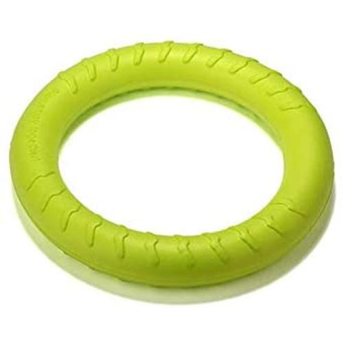 Kuntrona Durable Plastic Dog Toy Interactive for Large Dogs Molar Tooth Bite Resistant Foam Flying Ring Outdoor Rubber Discs