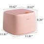 SPRICHIC Pet Food Storage Container - Store up to 22lbs Dry Food, Flip Top Plastic Food Storage Bin for Dog, Cat, Bird, with 2 Pet Food Bowls & Measuring Cup, BPA Free