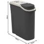 Rotho Filo Pet Food Container 6 L Plastic (PP) Anthracite with PET Feed with Joy Motif 6 litres (28 x 12 x 28 cm)