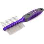 Hertzko Double Sided Pet Comb Dog and Cat Grooming Comb - Closely Spaced Teeth removes Dirt and shed Hair While The Wider Spaced Pins is Great for Detangling and Loosening Dead Undercoat Fur