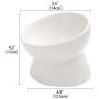 LIONWEI LIONWELI Ceramic Small Elevated Cat Dog Bowl Raised Cat Food Water Bowl Dish no Spill Pet Comfort Feeding Bowls
