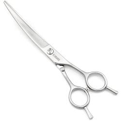 KINSARO Dog Grooming Scissors Dog Grooming Chunkers Dog Grooming Shears Dog Thinning Scissors for Dog 7'' 6.75'' Matte Silver