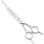 KINSARO Dog Grooming Scissors Dog Grooming Chunkers Dog Grooming Shears Dog Thinning Scissors for Dog 7'' 6.75'' Matte Silver