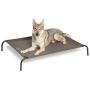 Bedsure Original Elevated Dog Cot Bed - 35/43/49 inches Large Raised Dog Cots for Large Dogs, Portable Indoor & Outdoor Pet Bed with Skid-Resistant Feet, Frame with Breathable Mesh (Brown)