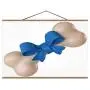 Dog Bone Wrapped in Blue Ribbon,Canvas Posters Present for Best Pet 3D Rendering Toy for Home Decoration 12x8in Dog Bone Wrapped in Blue Ribbon,Canvas Posters Present for Best Pet 3D Rendering Toy for Home Decoration 12x8in