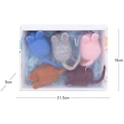 TeenTop Cat Pet Mouse Toy Plush Wool Ball Funny Catnip Mouse Molar Toy for Kitten Pet Supplies 1PC