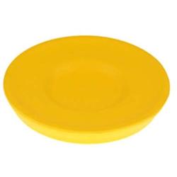 Dafang Flying Frisbee, 22cm Diameter Flying Disc, Pet Training Flying Saucer Interactive Toys Assorted Flying Disk for Outside Play (Yellow)