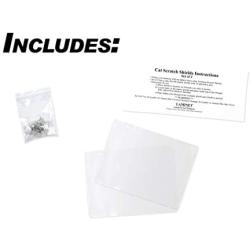 LAMINET The Original Deluxe Cat Scratch Shields - Protect Your Furniture with Our Deluxe Heavy Duty Furniture Scratch Shields - Set of 2 Heavy Duty Flexible Plastic Shields