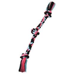 Mammoth Flossy Chews Color Rope Tug – Premium Cotton-Poly Tug Toy for Dogs – Interactive Dog Rope Toy – Tug Dog Chew Toy
