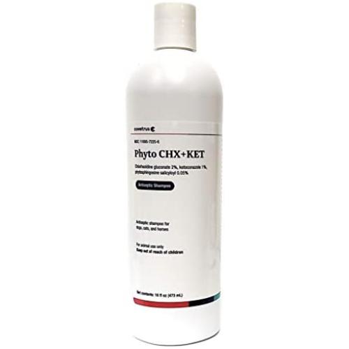Butler Phytovet CK Antiseptic Shampoo for Dogs Cats & Horses - Antibacterial Antifungal & Antimicrobial Support - 16 oz